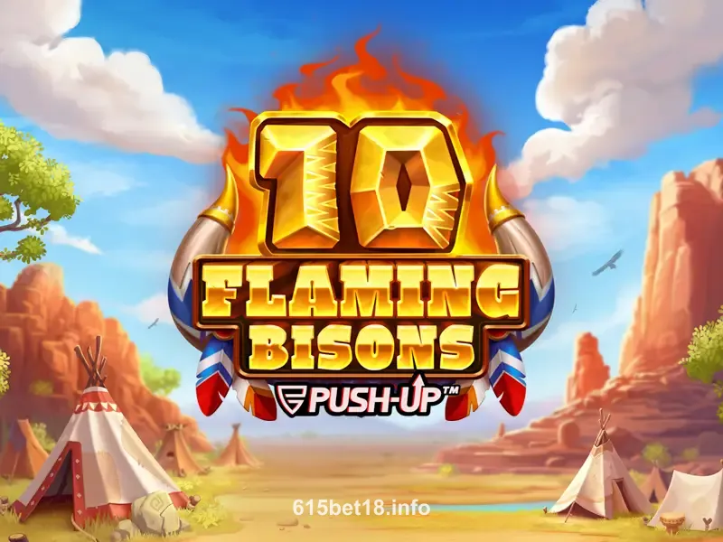 Imagem do jogo 10 Flaming Bisons na 615bet